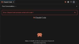 Fix “Error: Claude Code Process Exited With Code 1” — Claude Code AI