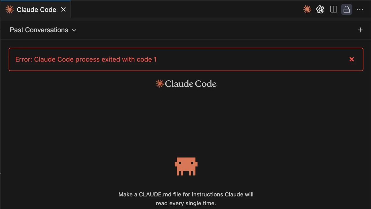 Fix “Error: Claude Code Process Exited With Code 1”